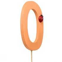 Article Bouchons numérotés anniversaire 0 bouchons fleurs bois 27,5cm 16 pcs