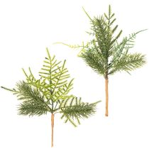 Article Branche de sapin artificielle pour décoration festive, 22 cm, 2 pièces