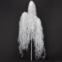 Article Branche d'hiver artificielle blanche à l'aspect givré et enneigé, 70 cm
