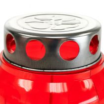 Article Bougies funéraires gouttes rouges lumières de deuil Ø9cm H17cm 4 pcs