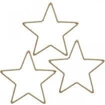 Article Décoration de l&#39;Avent, étoile de décoration de Noël, étoile décorative jute L15,5 cm 8 pièces