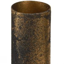 Article Bougeoir de l&#39;Avent vintage doré pour bougies bâtons Ø23mm 4 pièces