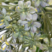 Article Branche d'ail artificielle en fleurs, aspect réaliste, 90 cm