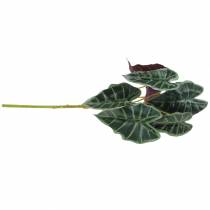 Article Alocasia flèche feuille verte, plante artificielle violette H48cm