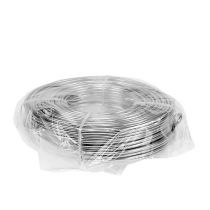 Article Fil d'aluminium argenté 3 mm, 1 kg - Fil souple pour loisirs créatifs, idéal pour l'art floral, le modélisme et la décoration.