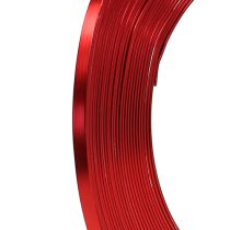 Fil en aluminium plat rouge 5 mm 10 m
