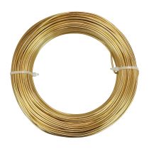 Article Fil d'aluminium doré 2 mm 500 g 60 m pour loisirs créatifs et décoration