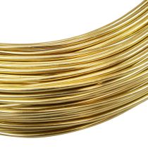 Article Fil d'aluminium doré 2 mm 500 g 60 m pour loisirs créatifs et décoration