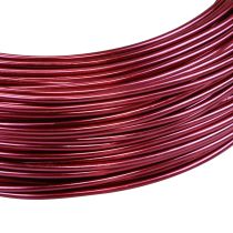 Article Fil d'aluminium rose Ø2 mm, 500 g, 60 m - Souple et polyvalent pour la création de bijoux, les loisirs créatifs et la décoration.