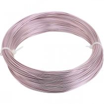 Fil d&#39;aluminium Ø1mm rose fil décoratif rond 120g