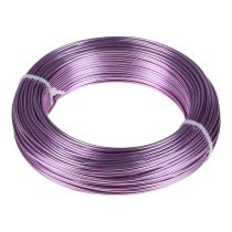 Article Fil aluminium violet Ø2mm fil bijoux lavande rond 500g 60m