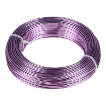 Fil aluminium violet Ø2mm fil bijoux lavande rond 500g 60m