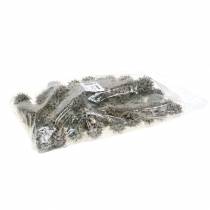 Article Cônes de liquidambar nature lavé blanc 250g