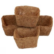 Pots de culture pot de fleur en fibre de coco matériau naturel pot de plante de noix de coco 11 cm 12 pièces