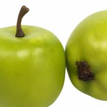 Article Mini pommes décoratives vert-jaune artificielles H4,3cm Ø3,6cm 24pcs