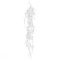 Article Asperges fougère d&#39;asperges artificielles paillettes blanches décoration d&#39;hiver 105cm