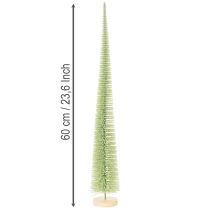 Article Sapin de Noël artificiel, sapin décoratif sur socle en bois, 60 cm