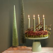Article Sapin de Noël artificiel, sapin décoratif sur socle en bois, 60 cm