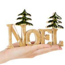 Article Support de Noël avec deux sapins, 18 cm