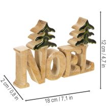 Article Support de Noël avec deux sapins, 18 cm