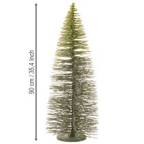 Article Sapin de Noël artificiel vert avec support pour décoration de table, 90 cm