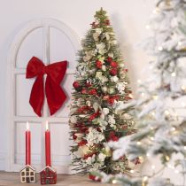 Article Sapin de Noël artificiel vert avec support pour décoration de table, 90 cm