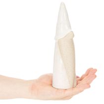 Article Figurine décorative de gnome à poser, décoration de Noël, céramique, 22 cm