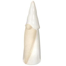 Article Figurine décorative de gnome à poser, décoration de Noël, céramique, 22 cm