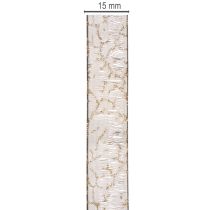 Article Ruban décoratif, ruban d'organza transparent pour décoration de table, 15 mm de large, 20 m de long