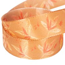 Article Ruban cadeau automne à motifs de feuilles pour emballages créatifs, 25 mm x 18 m