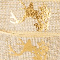 Article Ruban décoratif, motif cerf, ruban de Noël, 15 mm x 15 m