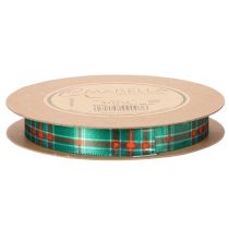 Article Ruban cadeau à carreaux pour les cadeaux de Noël, 15 mm x 20 m