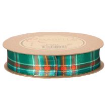 Article Ruban cadeau, motif à carreaux, tartan écossais, 25 mm, 20 m