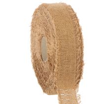 Article Ruban décoratif en coton, style rustique, à franges, 40 mm, 30 m