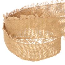 Article Ruban décoratif en coton, style rustique, à franges, 40 mm, 30 m