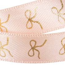Article Ruban cadeau avec nœuds dorés 15 mm 18 m
