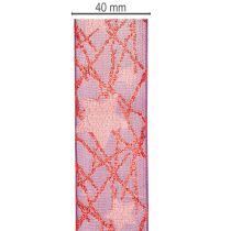 Article Ruban décoratif scintillant à motif d'étoiles pour décorations de Noël, 40 mm x 15 m