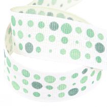 Article Ruban Ruban Coton Maritime Pois Turquoise 25mm 18m