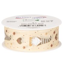 Article Ruban décoratif à motifs de gnomes et de cœurs, idéal pour les cadeaux et les loisirs créatifs, 40 mm x 15 m