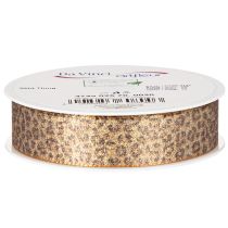 Article Ruban cadeau à motif léopard pour décoration créative et art floral, 25 mm x 20 m
