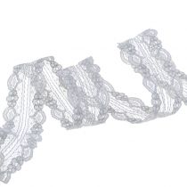 Bande de dentelle avec bord de vague 25mm 20m