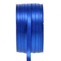 Ruban décoratif bleu 6mm 50m