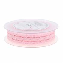 Article Ruban de dentelle rose, 20 mm x 20 m
