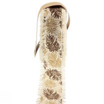 Ruban décoratif ruban de coton forêt tropicale marron 30mm 15m