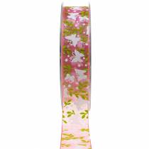 Article Ruban organza papillon 25mm ruban décoratif rose ruban cadeau 20m