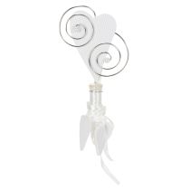 Article Porte-manteau avec tube et cœur, 18 cm, lot de 6
