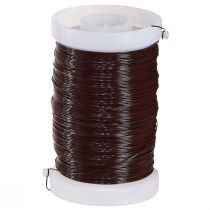 Article Fil de fer pour fleuristerie et bricolage Brun 0,35mm 100g 3pcs