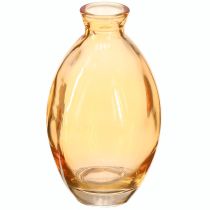 Article Vase bombé Mini vases en verre orange Ø7cm H12cm 6pcs
