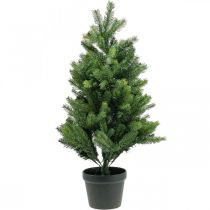Sapin de Noël artificiel en pot LED extérieur 90cm