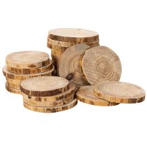 Article Rondelles de bois naturel pour la décoration et les loisirs créatifs, 6 cm, 300 g